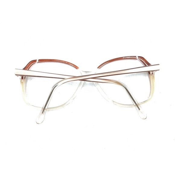 Swank Vintage Alexandra 791-090 Brown Clear Eyeglasses Frames 55-12 135 France - Picture 11 of 12